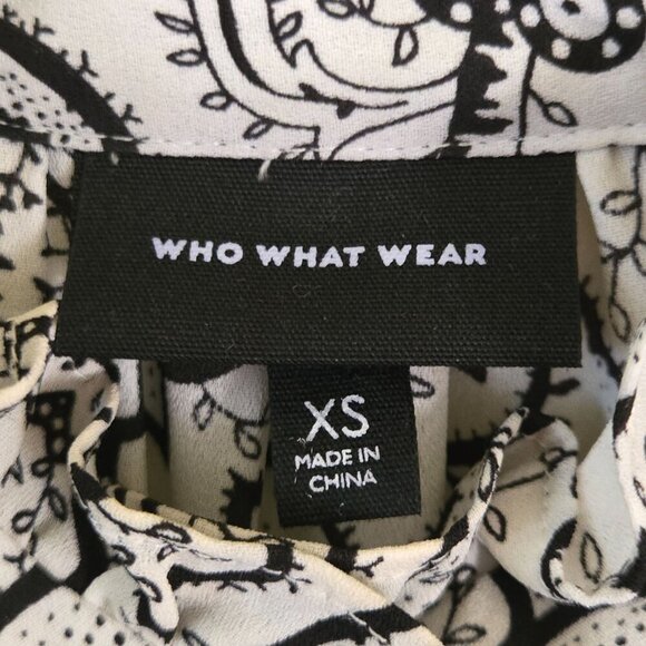 Who What Wear Modest Ruffled High Neck Flutter Short Sleeve Maxi Dress Size XS - Picture 5 of 6